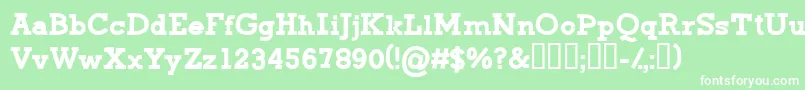 CfgreenmonsterRegular Font – White Fonts on Green Background