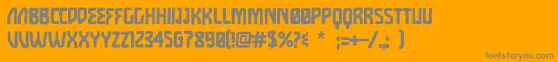HeadtrafficDemo Font – Gray Fonts on Orange Background