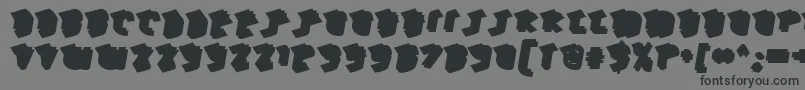 HawkeyeBack Font – Black Fonts on Gray Background