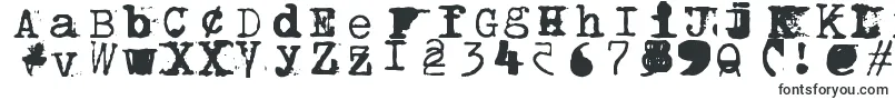 Brentonscrawltype-Schriftart – Zerstörte Schriften