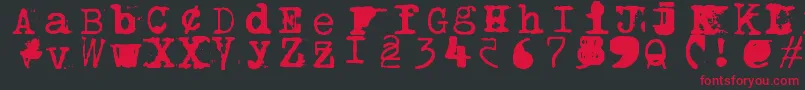 Brentonscrawltype Font – Red Fonts on Black Background