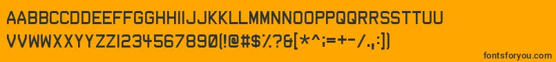 Dev Font – Black Fonts on Orange Background