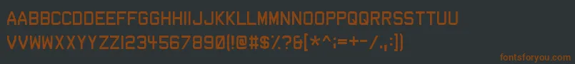 Шрифт Dev – коричневые шрифты на чёрном фоне