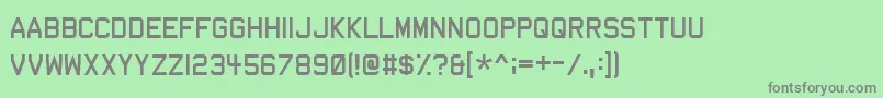 Шрифт Dev – серые шрифты на зелёном фоне