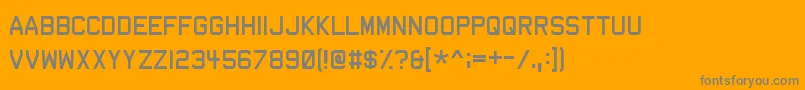 Dev Font – Gray Fonts on Orange Background