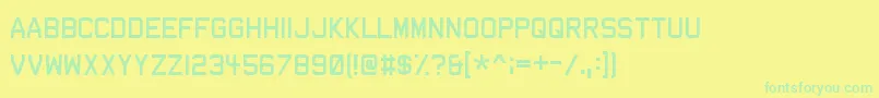 fuente Dev – Fuentes Verdes Sobre Fondo Amarillo