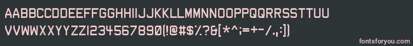 Dev Font – Pink Fonts on Black Background