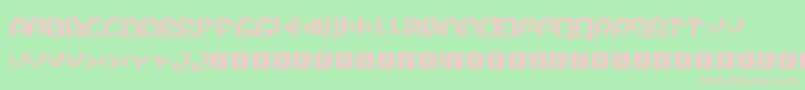 Xiaku Font – Pink Fonts on Green Background