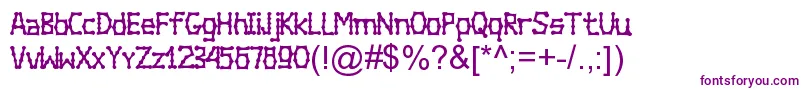 Bambuchinnox Font – Purple Fonts on White Background