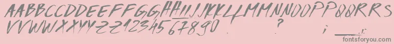 More about Codiac1 Font Codiac1 Font – Gray Fonts on Pink Background