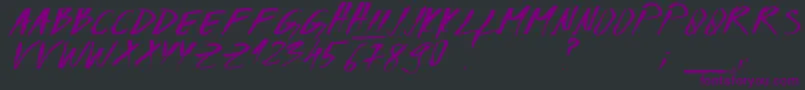 Codiac1 Font – Purple Fonts on Black Background