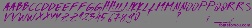 Codiac1 Font – Purple Fonts on Gray Background