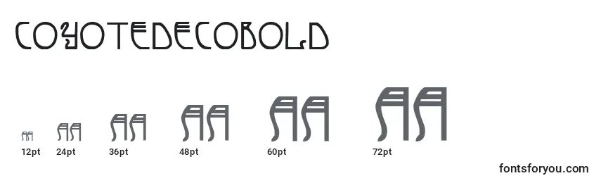 CoyoteDecoBold Font Sizes