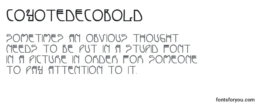 Шрифт CoyoteDecoBold