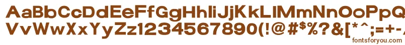 17bFunBold-fontti – ruskeat fontit valkoisella taustalla