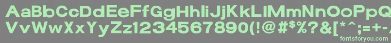 17bFunBold Font – Green Fonts on Gray Background