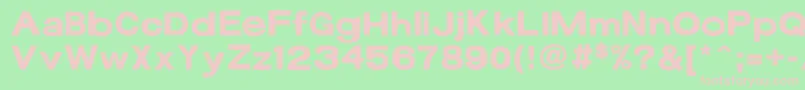 17bFunBold Font – Pink Fonts on Green Background