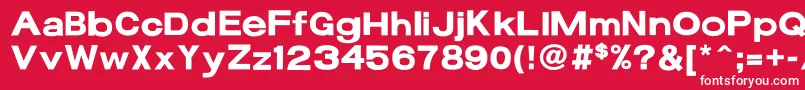 17bFunBold Font – White Fonts on Red Background