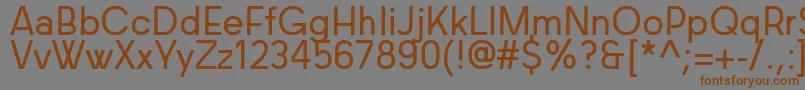 Baconsans Font – Brown Fonts on Gray Background