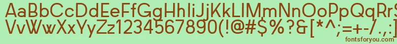 Baconsans Font – Brown Fonts on Green Background