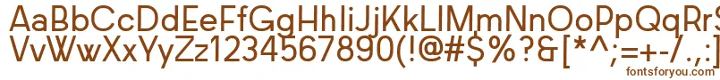 Шрифт Baconsans – коричневые шрифты