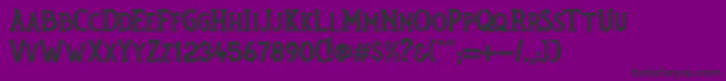RumouratexturesPersonalUseOnly Font – Black Fonts on Purple Background