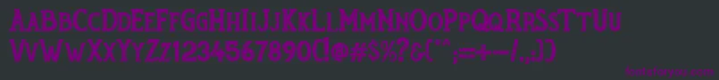 RumouratexturesPersonalUseOnly Font – Purple Fonts on Black Background