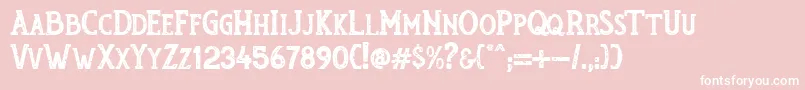 RumouratexturesPersonalUseOnly Font – White Fonts on Pink Background