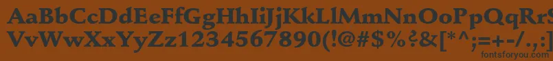 StempelschneidlerstdBlack Font – Black Fonts on Brown Background