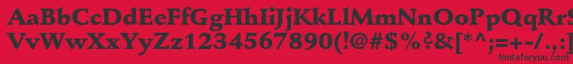 StempelschneidlerstdBlack Font – Black Fonts on Red Background