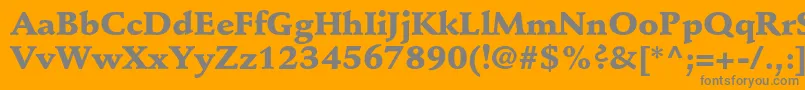 StempelschneidlerstdBlack Font – Gray Fonts on Orange Background