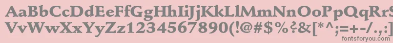 StempelschneidlerstdBlack Font – Gray Fonts on Pink Background