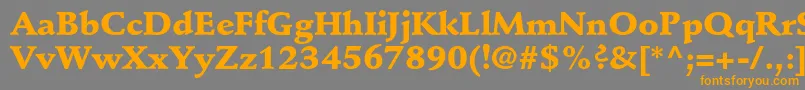 StempelschneidlerstdBlack Font – Orange Fonts on Gray Background