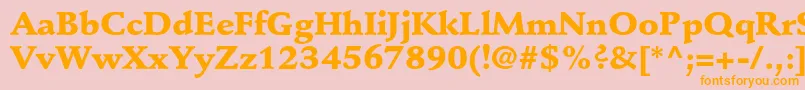 StempelschneidlerstdBlack Font – Orange Fonts on Pink Background