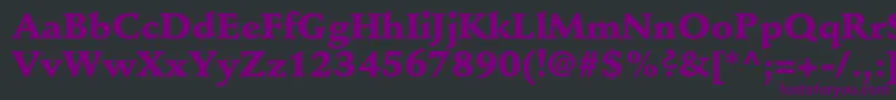 StempelschneidlerstdBlack Font – Purple Fonts on Black Background