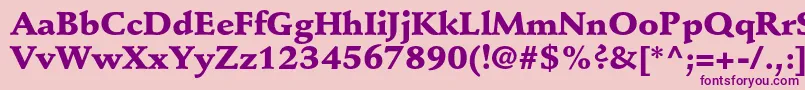 StempelschneidlerstdBlack Font – Purple Fonts on Pink Background