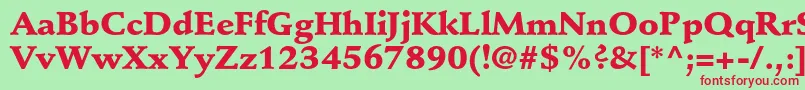 StempelschneidlerstdBlack Font – Red Fonts on Green Background