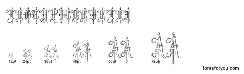LeothricBeveled Font Sizes