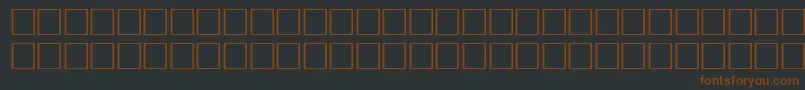 フォントVrfwfb – 黒い背景に茶色のフォント
