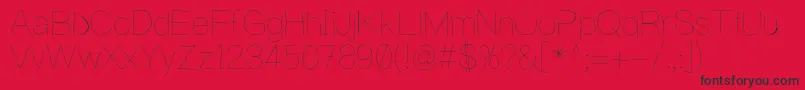 WritingIsHard Font – Black Fonts on Red Background