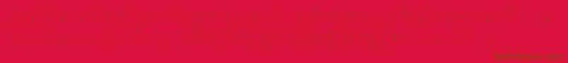 WritingIsHard Font – Brown Fonts on Red Background