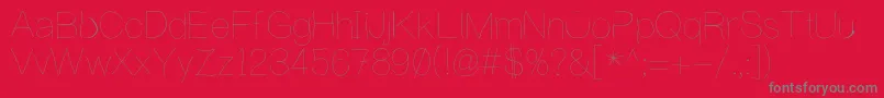 WritingIsHard Font – Gray Fonts on Red Background