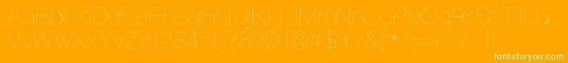 WritingIsHard Font – Green Fonts on Orange Background