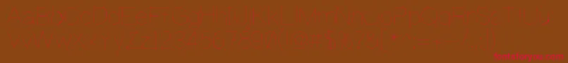 WritingIsHard Font – Red Fonts on Brown Background
