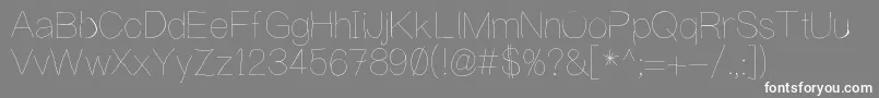 WritingIsHard Font – White Fonts on Gray Background