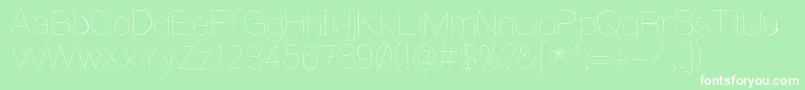 WritingIsHard Font – White Fonts on Green Background