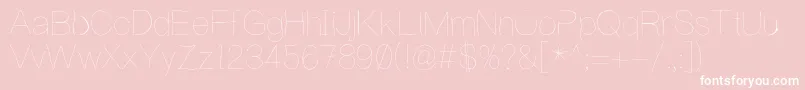 WritingIsHard Font – White Fonts on Pink Background