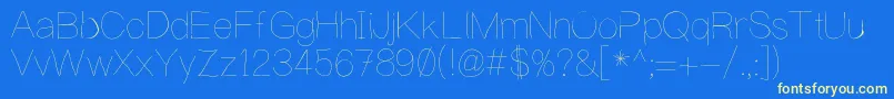 WritingIsHard Font – Yellow Fonts on Blue Background