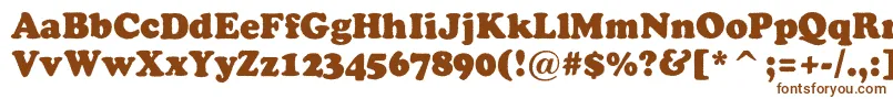 ACooperblackrg Font – Brown Fonts on White Background