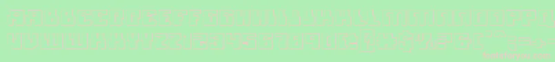 Micronian3D Font – Pink Fonts on Green Background